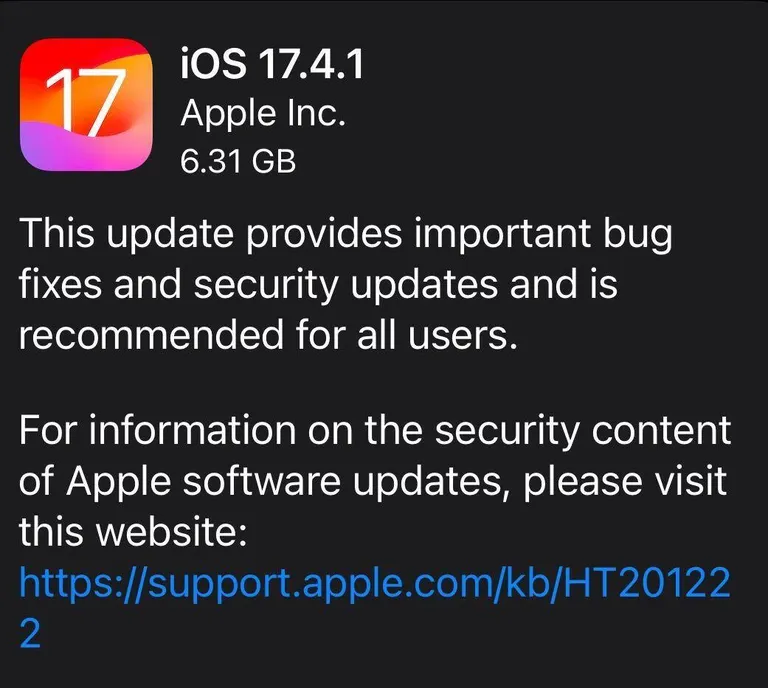Apple iOS 17.4.1: Bạn cần cập nhật ngay lập tức! - Techlade