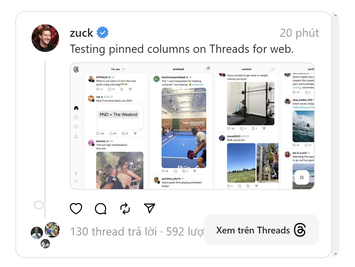Threads thử nghiệm nguồn cấp dữ liệu bài đăng theo thời gian thực giống TweetDeck - Techlade