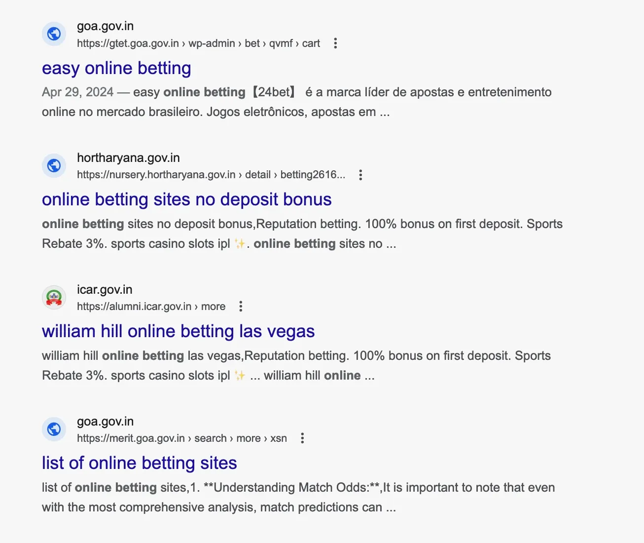 Website chính phủ Ấn Độ bị lạm dụng để quảng cáo cá cược trực tuyến - Techlade