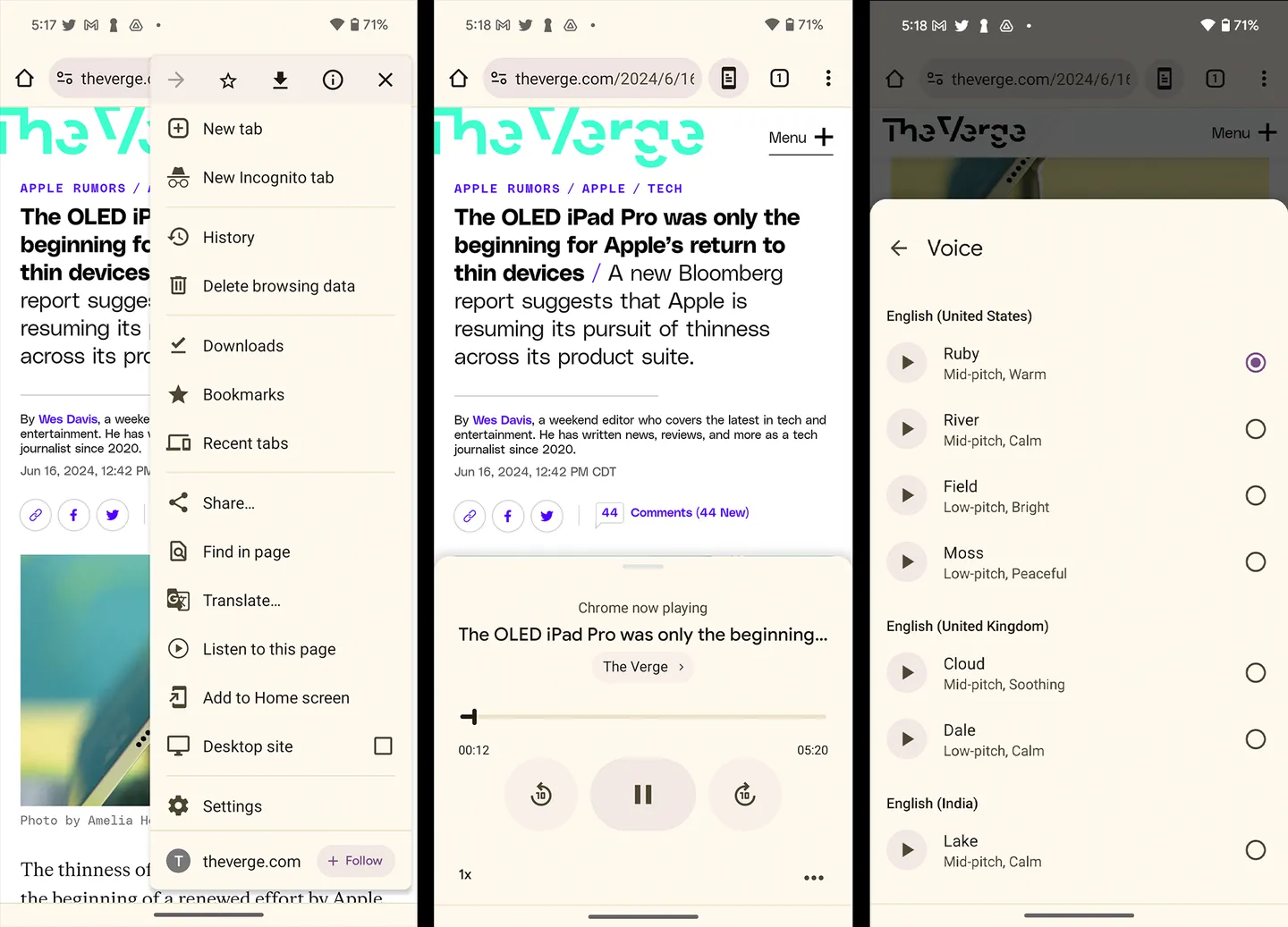 Chrome Android: Nghe tin tức, bài báo chỉ bằng giọng nói - Techlade