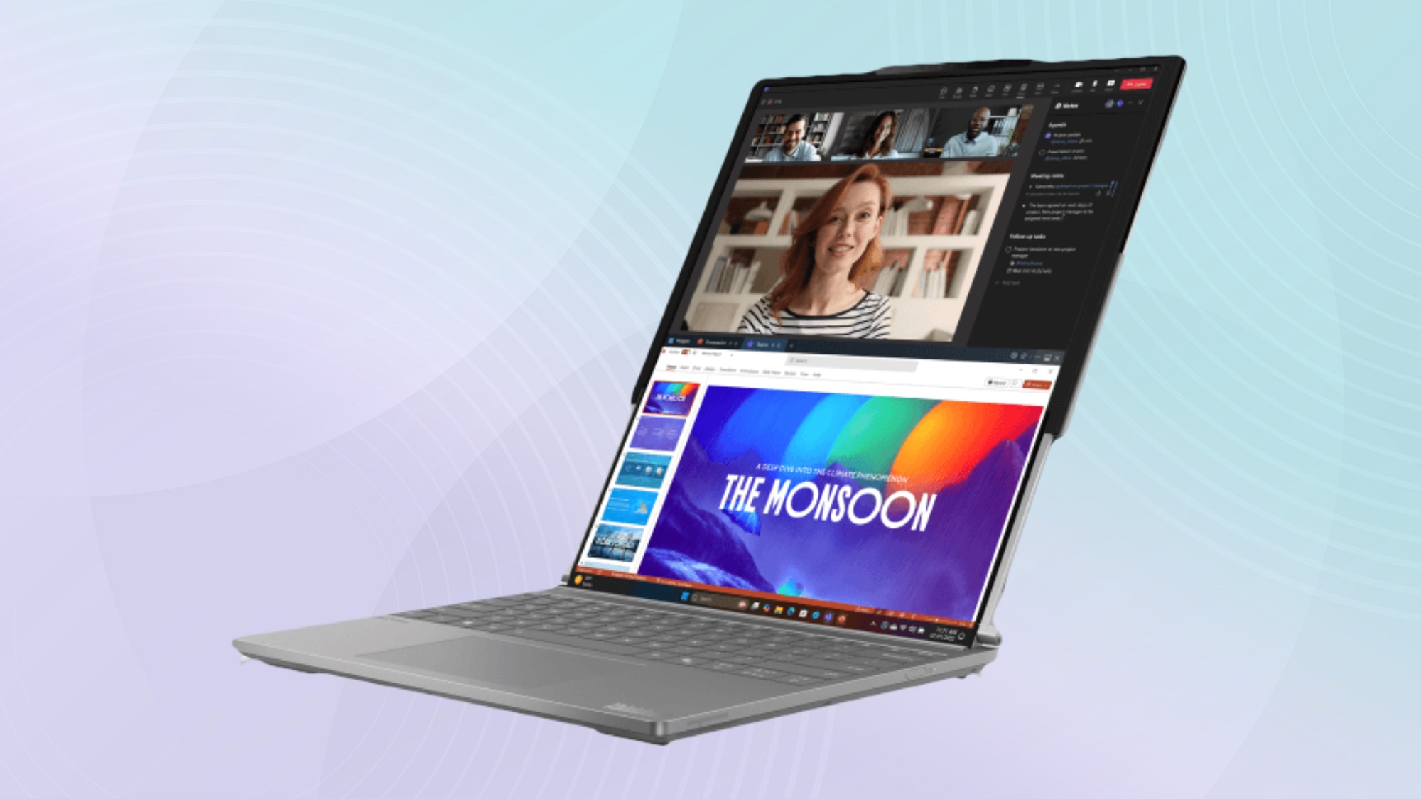 Laptop màn hình cuộn của Lenovo lộ diện: Màn hình "biến hình" ấn tượng - techlade
