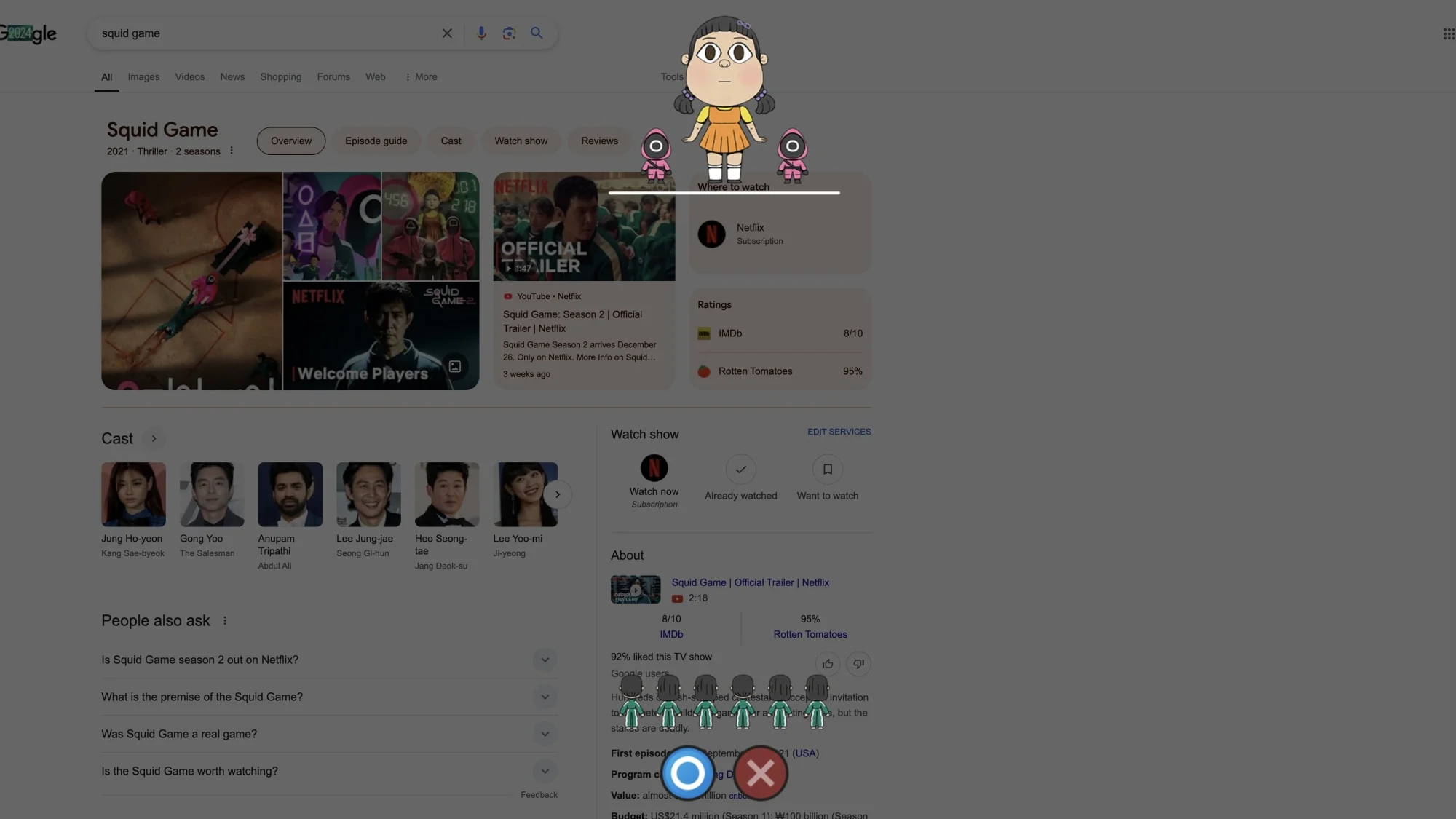 "Squid Game" ẩn mình trên Google: Chiêu quảng bá độc đáo của Netflix - techlade