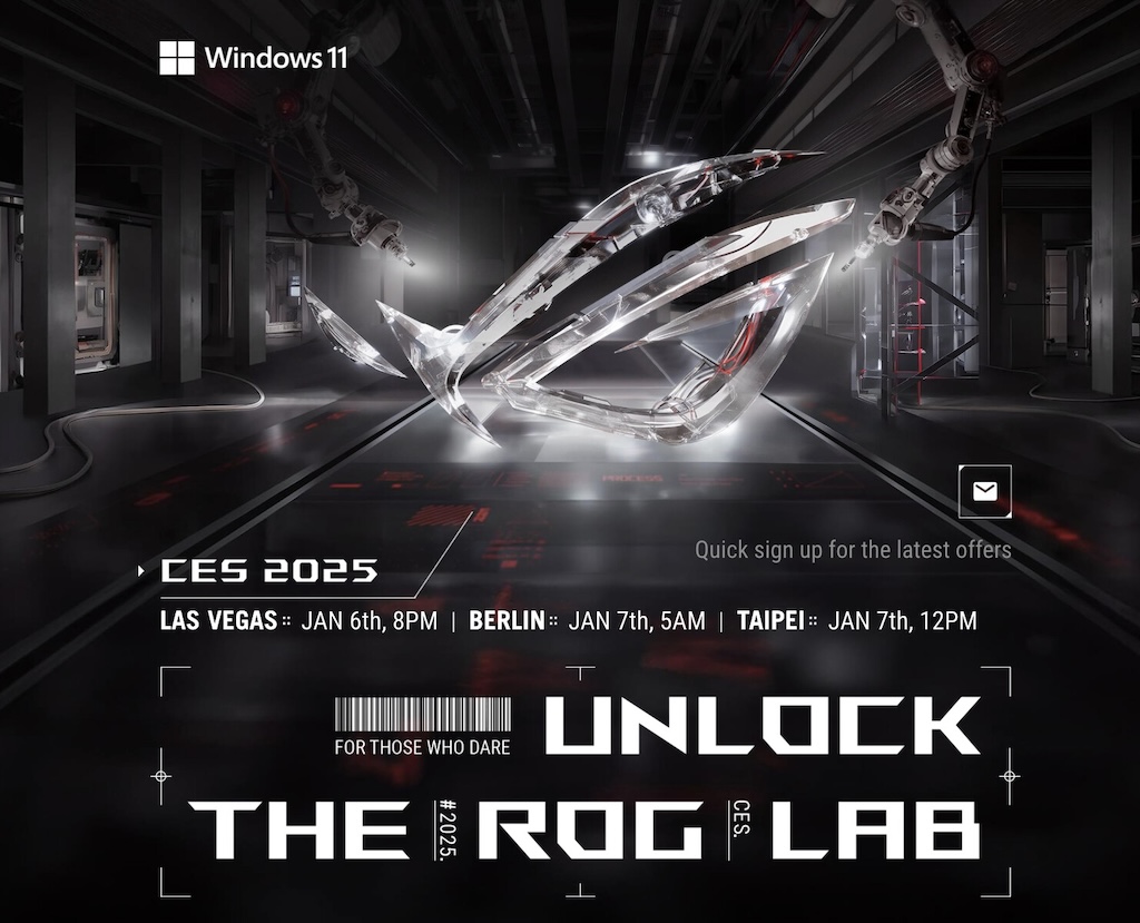 Asus "nhá hàng" loạt thiết bị ROG mới trước thềm CES 2025 - techlade