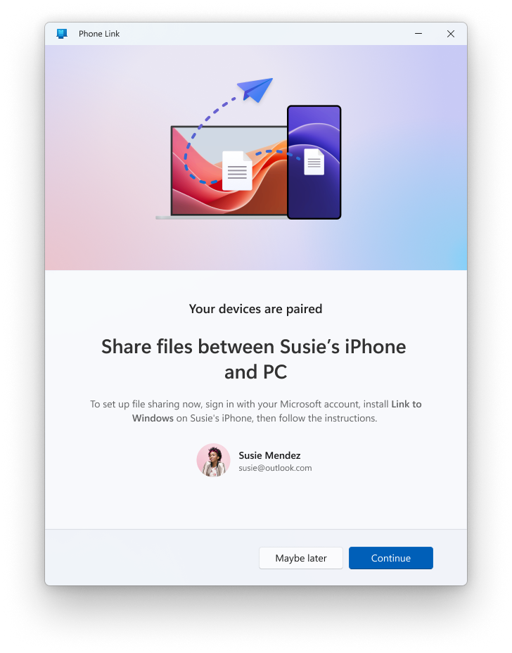 Microsoft "gỡ bỏ rào cản" giữa iPhone và Windows PC với tính năng chia sẻ file mới - techlade