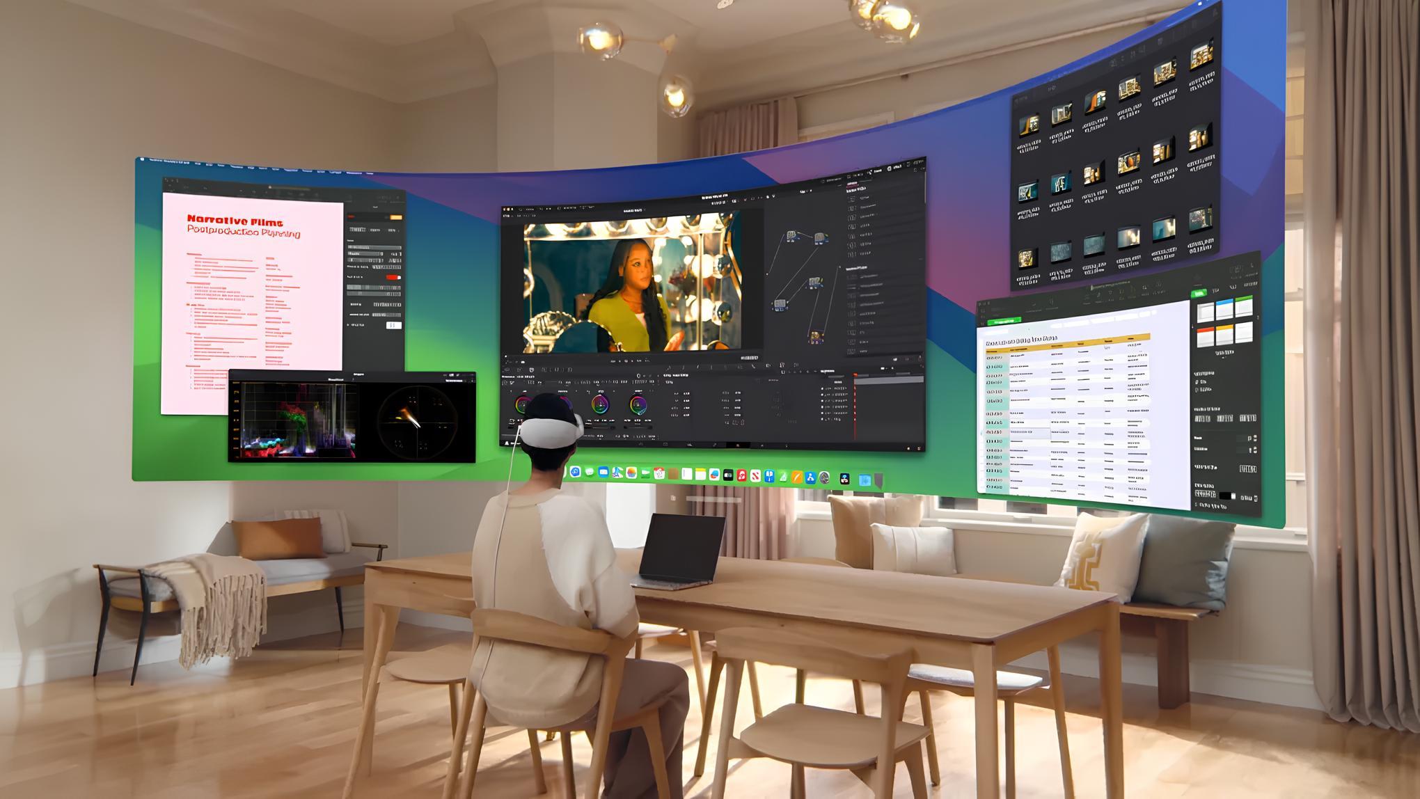 Apple Vision Pro cập nhật màn hình ảo siêu rộng - Techlade
