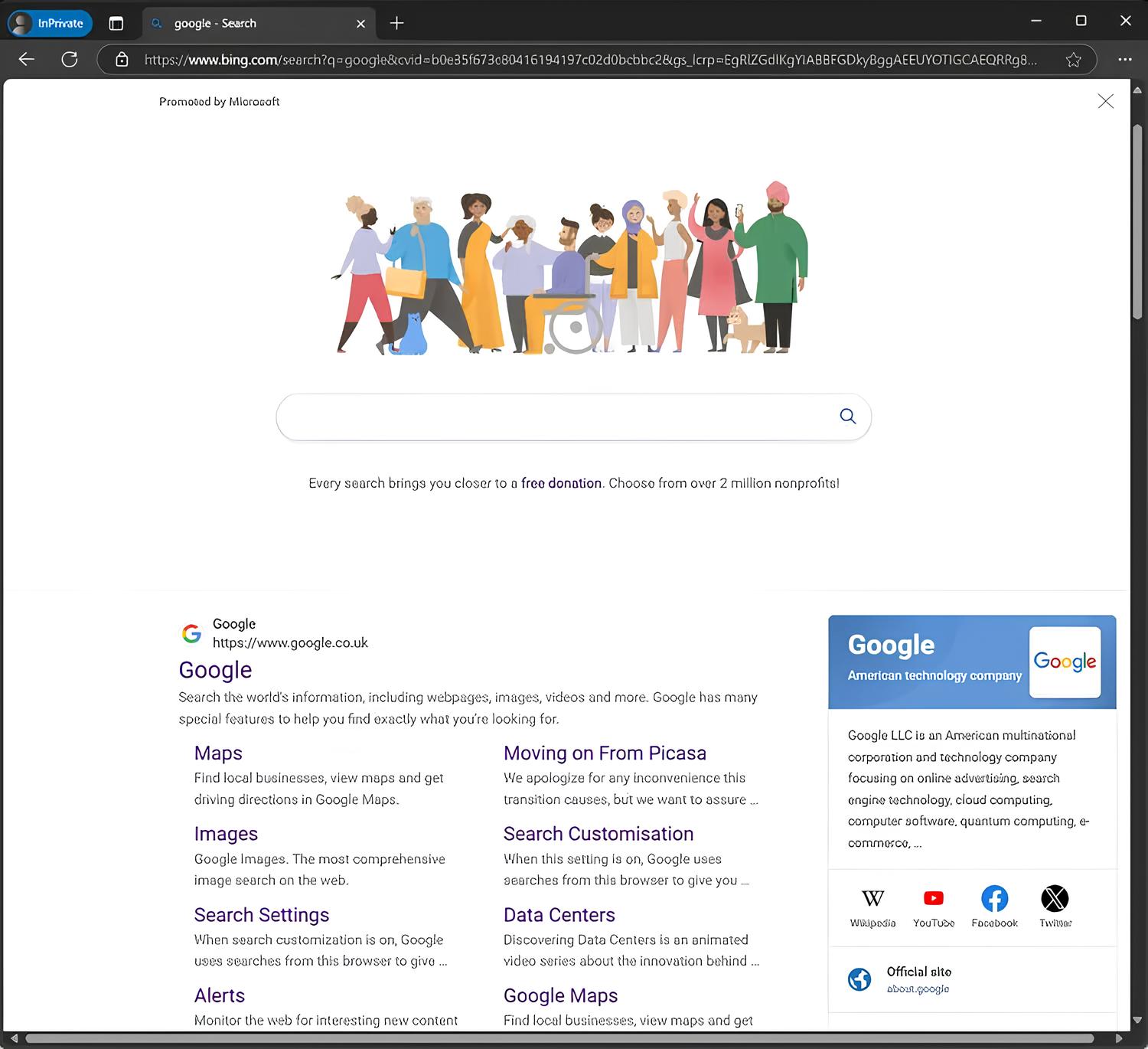 Chiêu trò mới của Microsoft: Giả mạo Google để tăng lượng người dùng - techlade