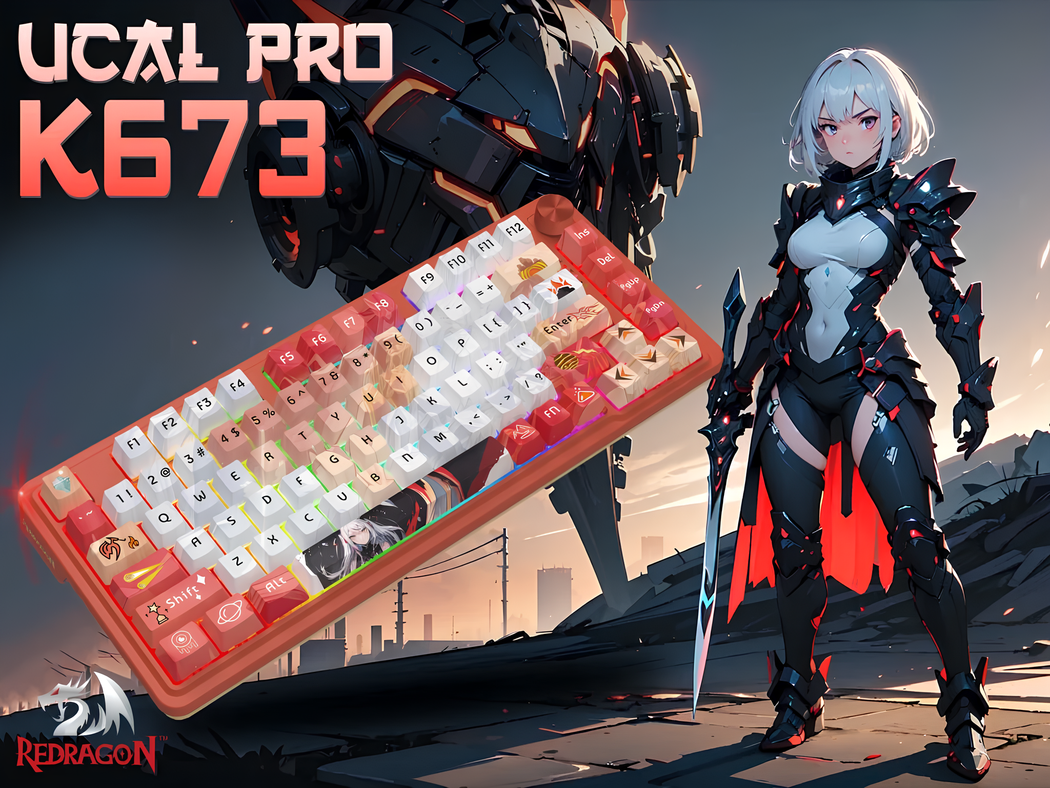 Redragon K673 Pro SE: Bàn phím cơ gaming anime, switch "siêu mượt" - Techlade