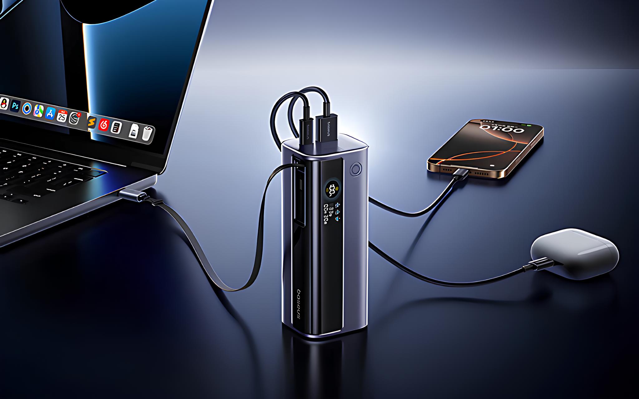 Baseus ra mắt sạc dự phòng 100W: Cáp rút gọn, màn hình số, làm mát thông minh - techlade