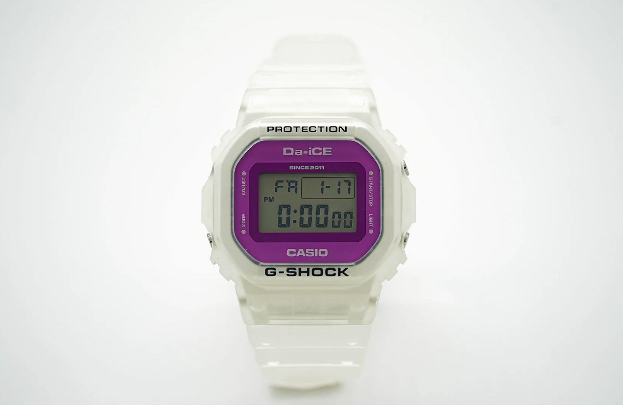 Casio G-Shock DW-5600 x Da-iCE: Phiên bản giới hạn độc đáo, sắc tím ngọc trai - Techlade