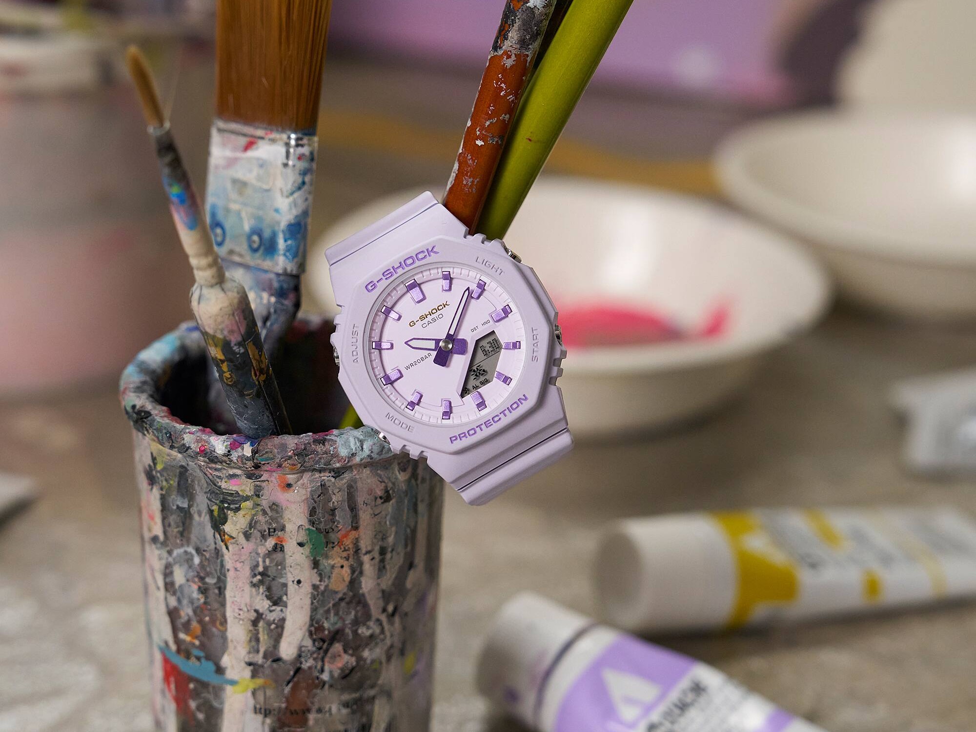 Casio G-Shock GMAP2125W-6A: Đồng hồ "tím mộng mơ" chào mừng Ngày Quốc tế Phụ nữ - Techlade