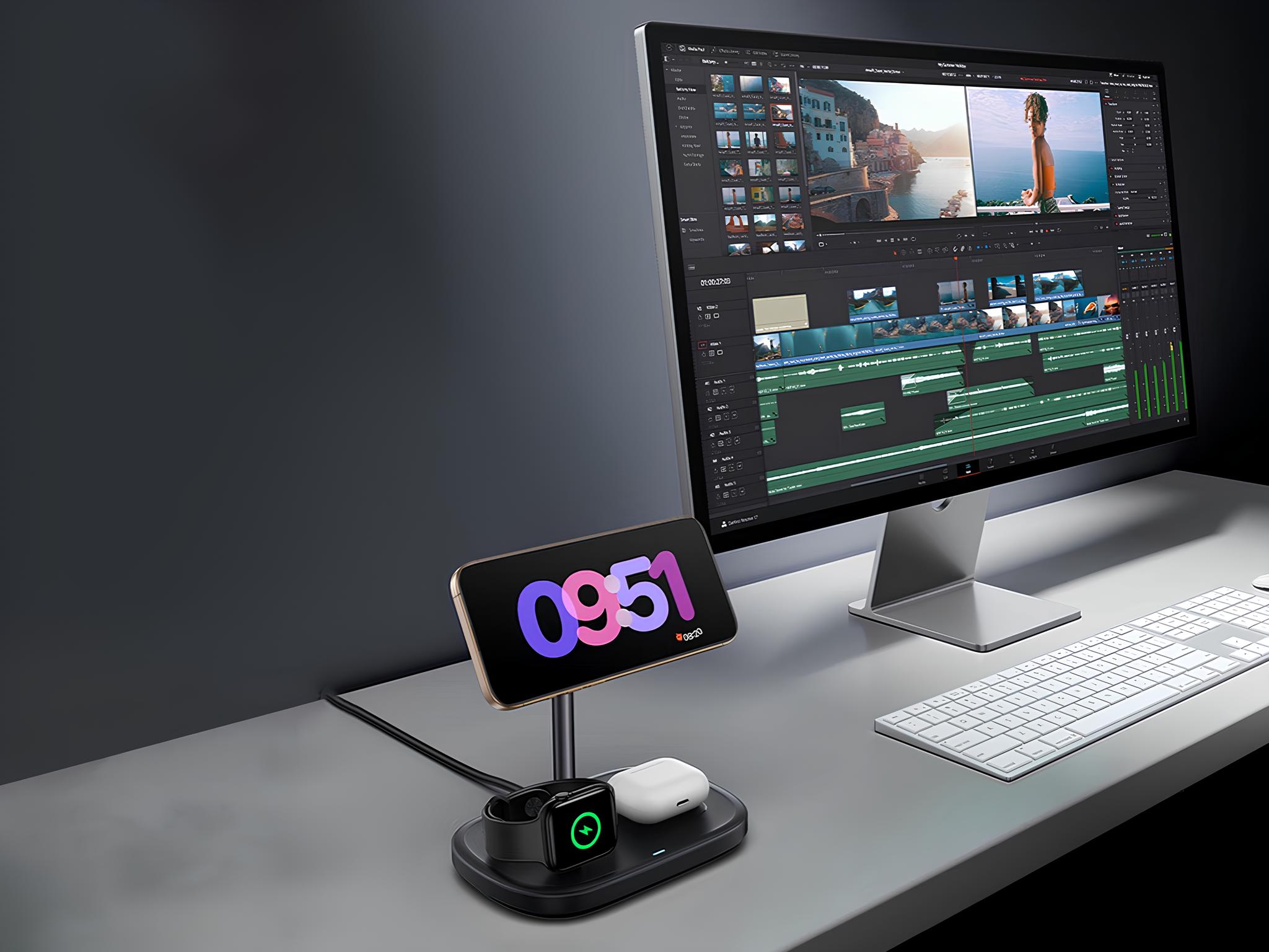 Baseus EnerFill FS41: Đế sạc không dây 3-trong-1, tản nhiệt "mát lạnh" cho iPhone và Apple Watch - Techlade