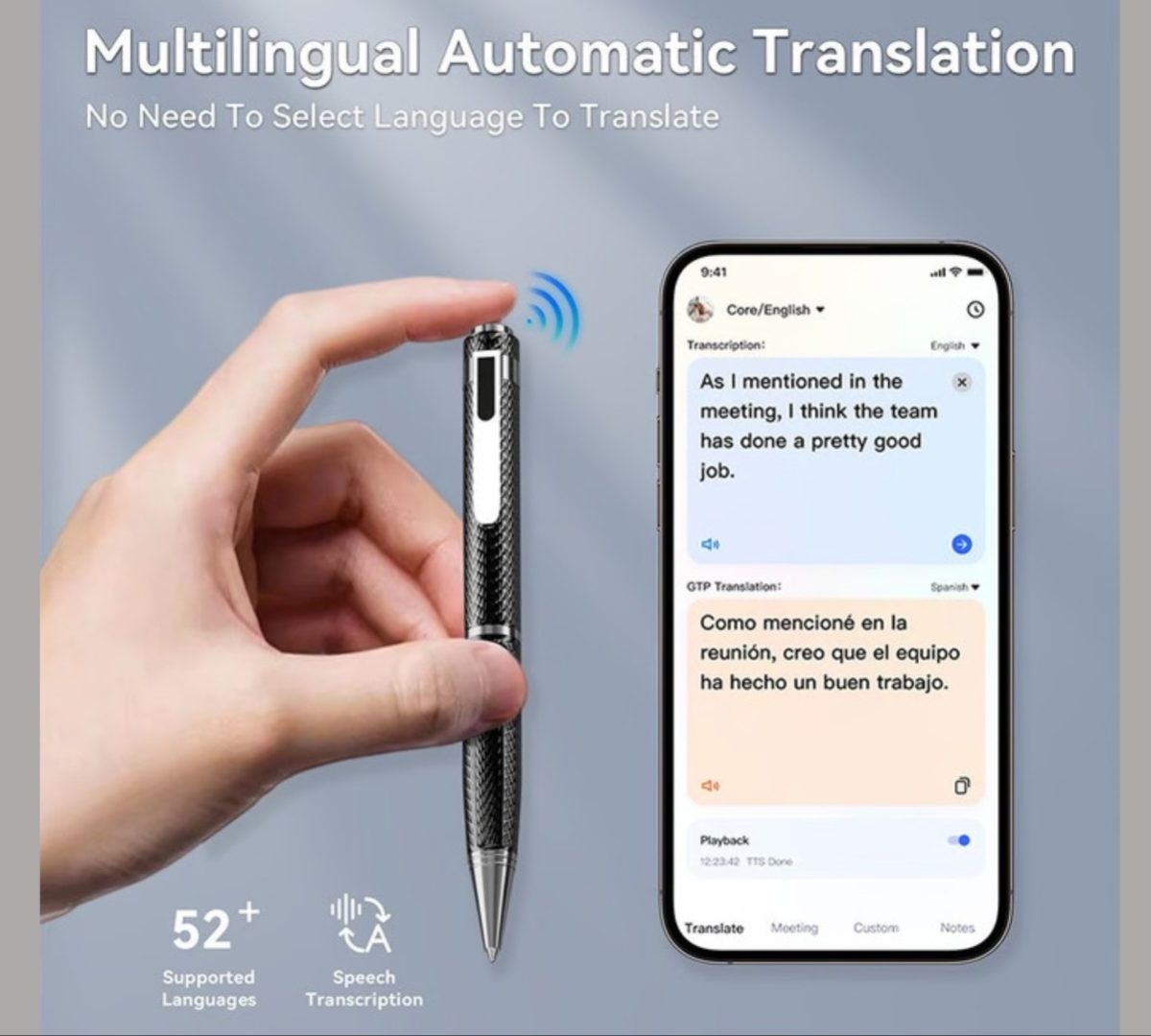 One Smart AI Pen: Cây bút bi tích hợp ChatGPT, dịch thuật và điều khiển bằng giọng nói - Techlade
