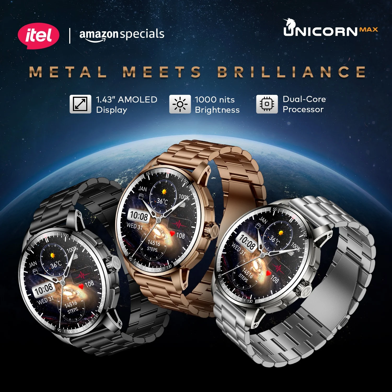 itel Unicorn Max: Bí mật màn hình AMOLED 1000 nits, gọi Bluetooth - techlade