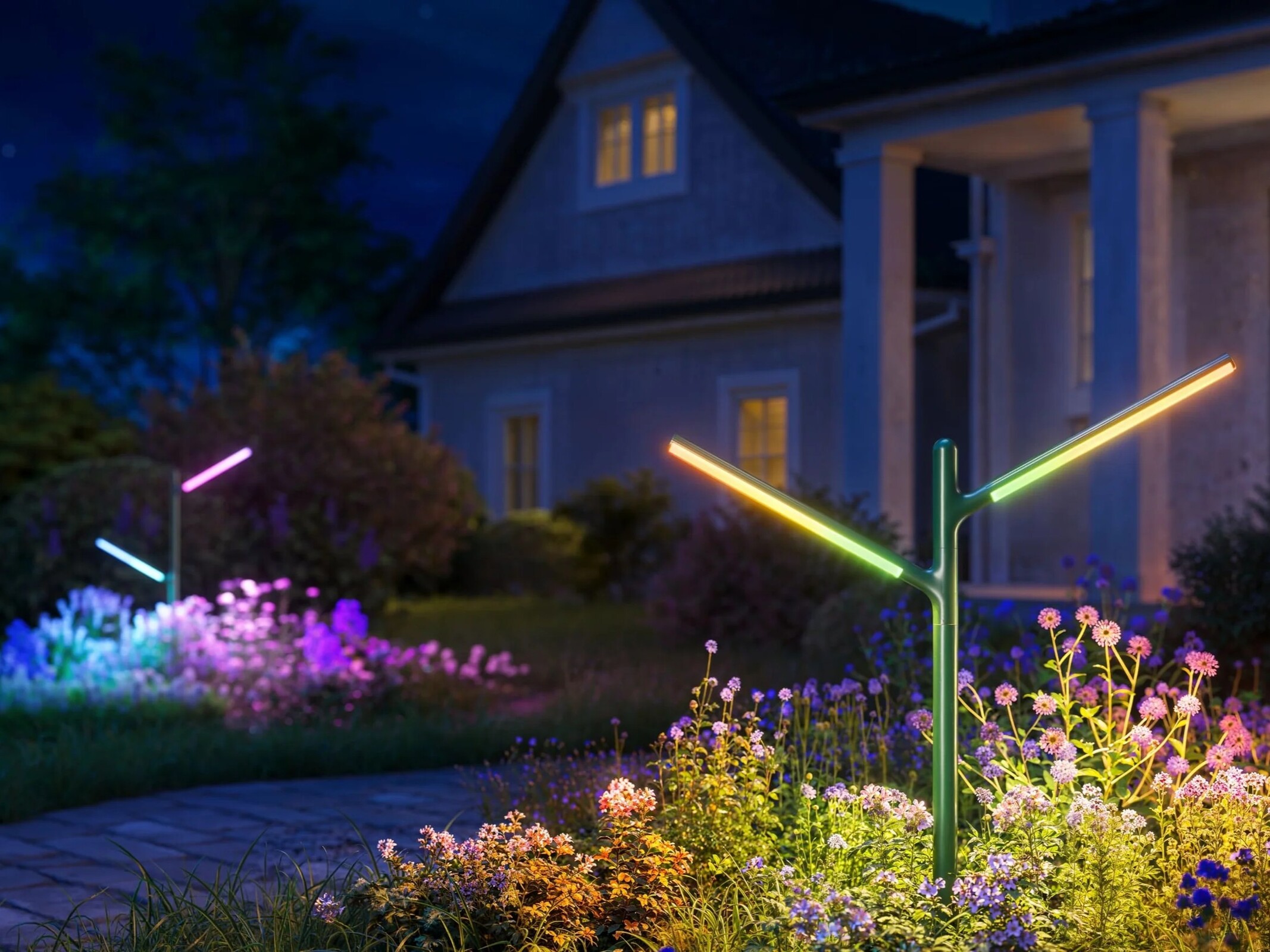 Govee Outdoor Garden Lights: Đèn sân vườn thông minh dáng cây độc đáo, 16 triệu màu - Techlade