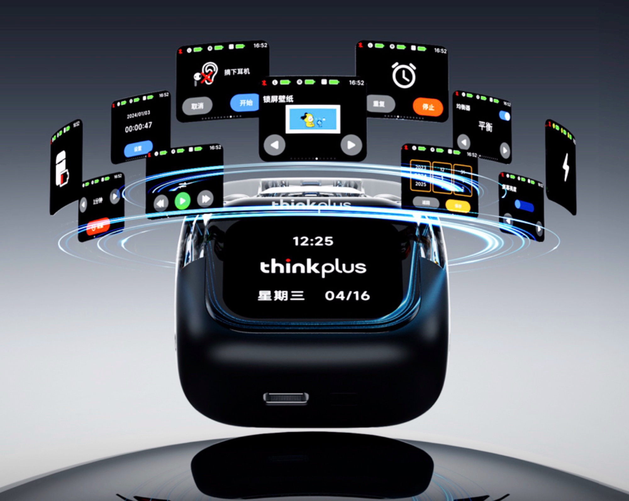 Lenovo ThinkPlus LP70 Pro: Tai nghe không dây giá "mềm", hộp sạc màn hình cảm ứng - Techlade