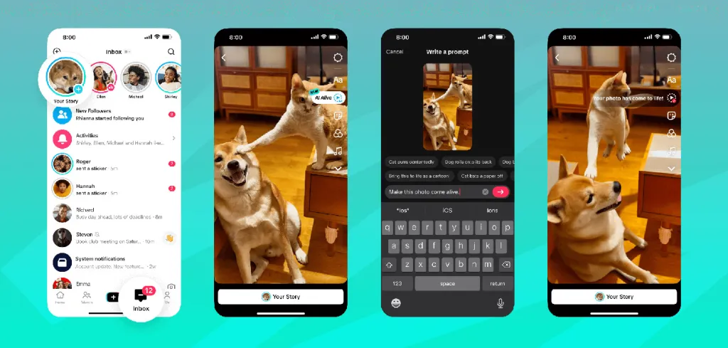 TikTok sắp cho phép dùng AI biến ảnh thành video chỉ bằng một dòng lệnh - techlade