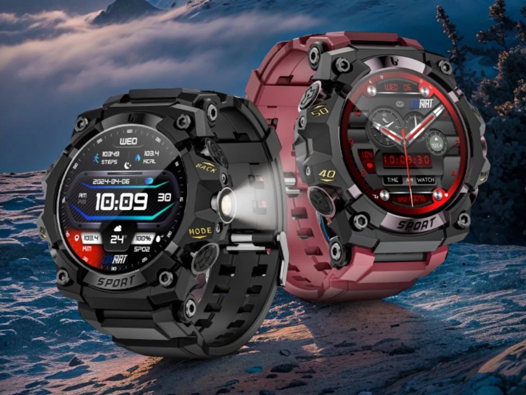 Lokmat Attack 3 Pro ra mắt: Smartwatch giá rẻ tích hợp đèn pin, pin 2 tuần và kháng nước 5 ATM - Techlade