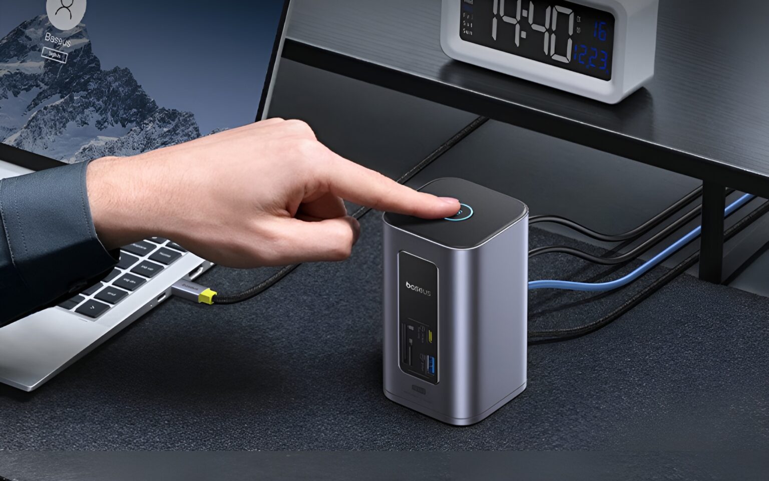 Baseus Nomos NU1 Air ra mắt: Docking Station 12 trong 1, hỗ trợ 2 màn hình 4K - Techlade