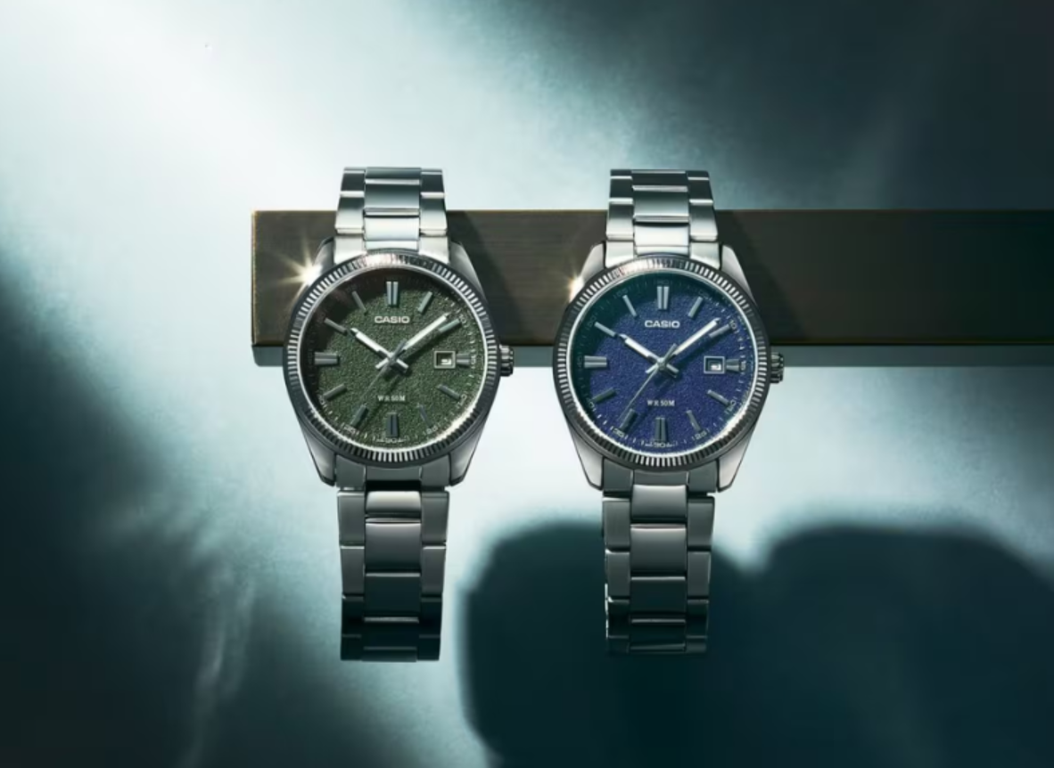 Casio MTP-1302D series lộ diện: 5 mẫu đồng hồ kim loại mới với mặt số vân nhám và xà cừ - Techlade