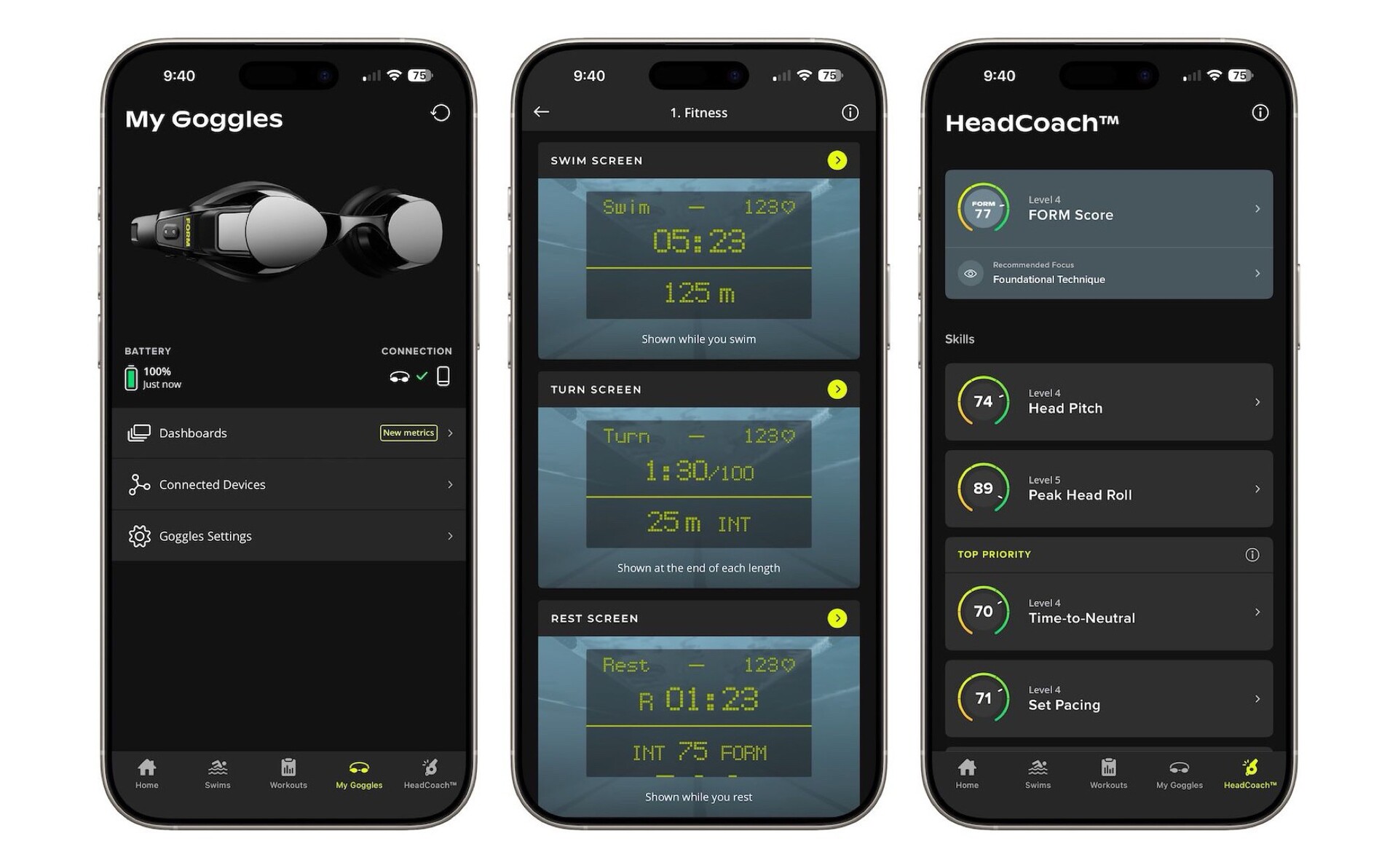 Kính bơi thông minh Form Smart Swim 2 Pro: Hiển thị chỉ số trực tiếp, kết nối Apple Health - Techlade