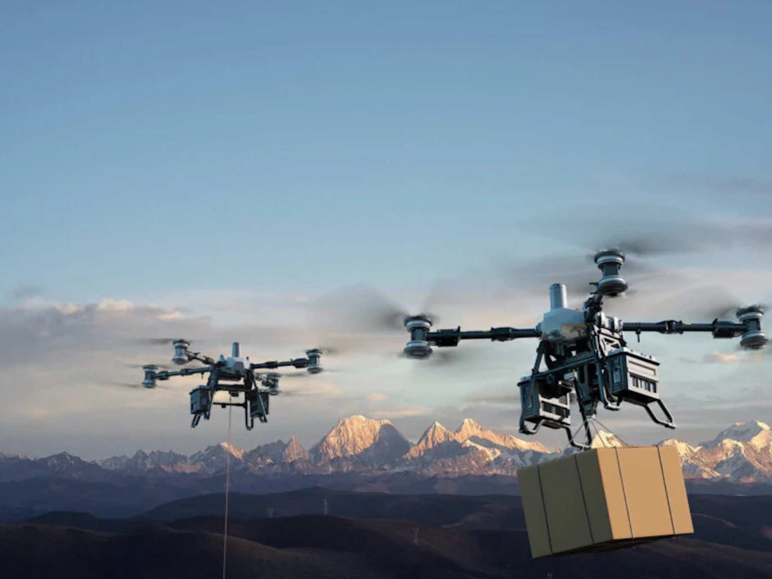 DJI FlyCart 100 ra mắt: Drone vận chuyển hàng hóa 80kg, pin siêu bền, sạc 9 phút và dù tích hợp - Techlade