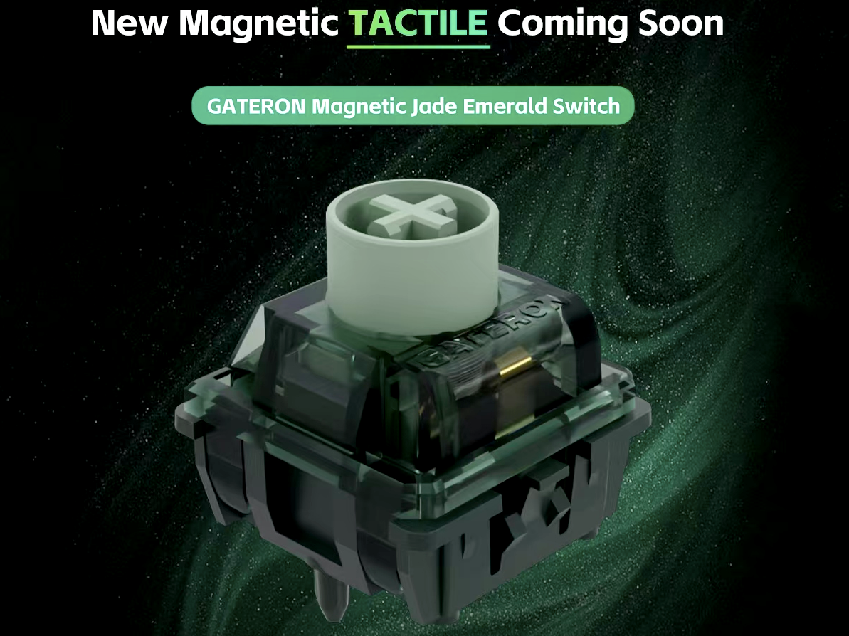 Gateron sắp ra mắt switch Hall Effect có khấc tactile - Techlade