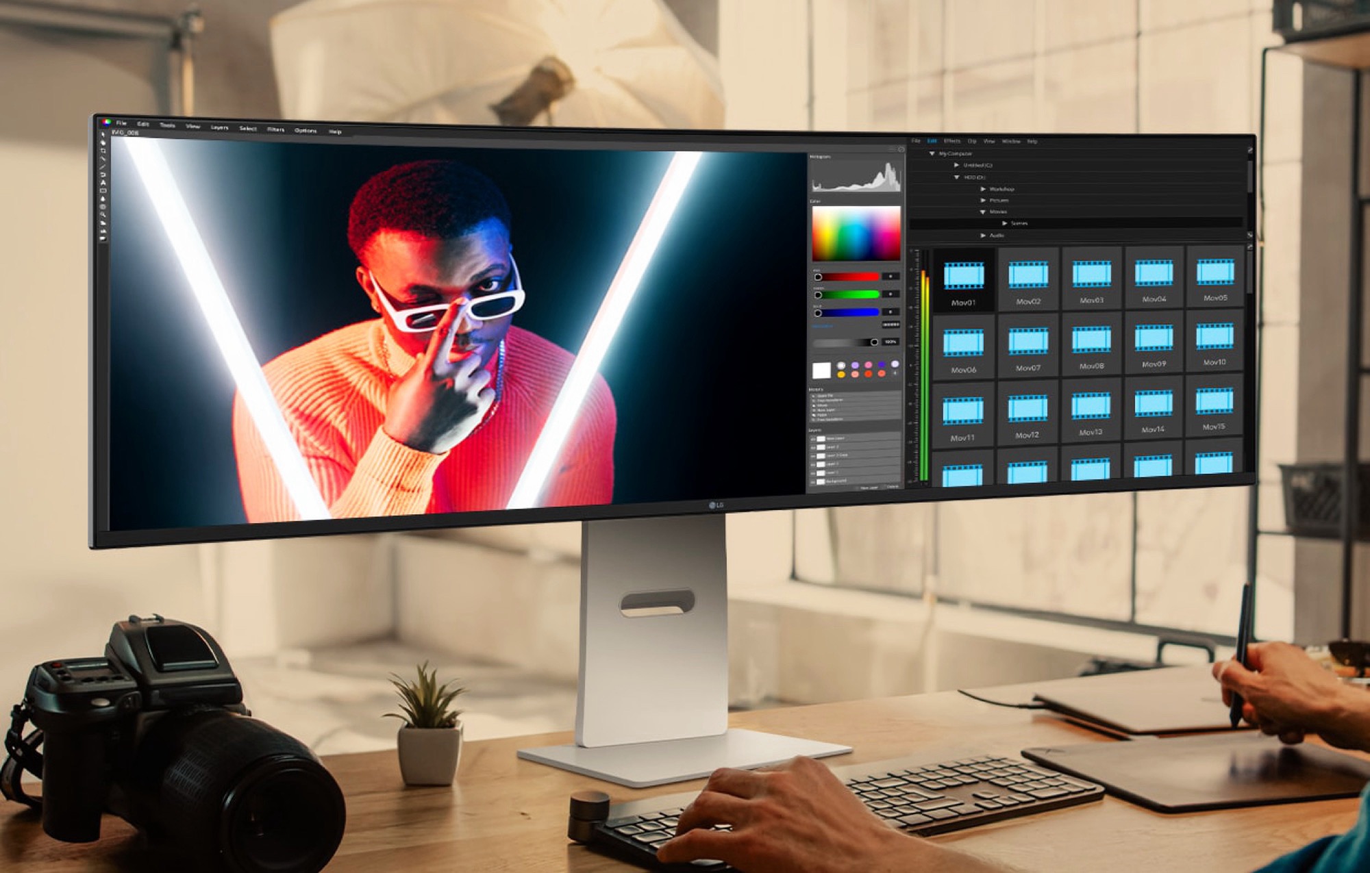 LG UltraWide 49U950A-W ra mắt: Màn hình 49 inch cong 144Hz, KVM switch tích hợp - Techlade