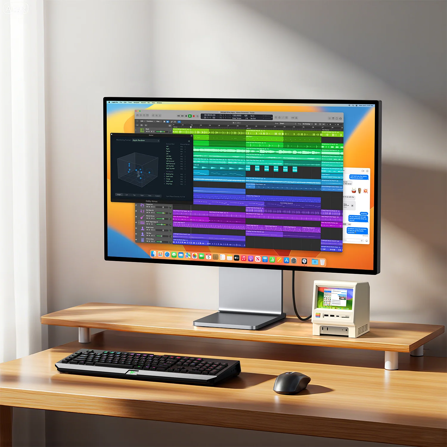 RayCue 128K Puls: Docking Station phong cách Macintosh cổ điển, tích hợp màn hình cảm ứng - Techlade