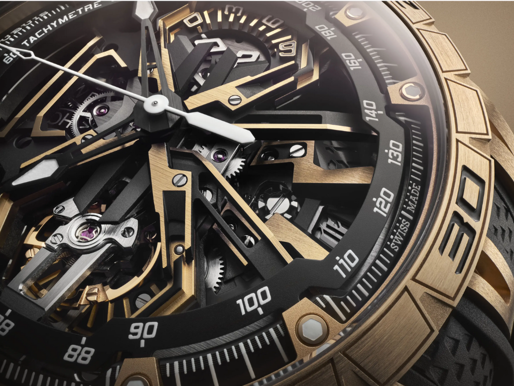 Roger Dubuis ra mắt Excalibur Spider Flyback Chronograph: Đồng hồ skeleton vàng hồng 45mm, chỉ 88 chiếc - Techlade