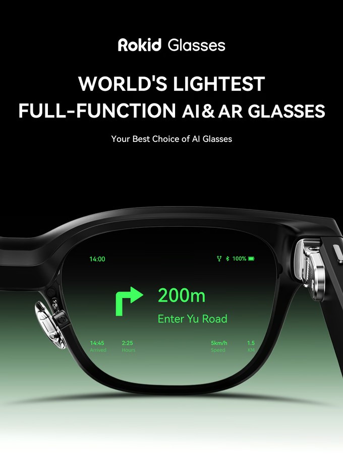 Rokid Glasses ra mắt toàn cầu: Kính thông minh AR có màn hình Micro-LED - Ongkinh