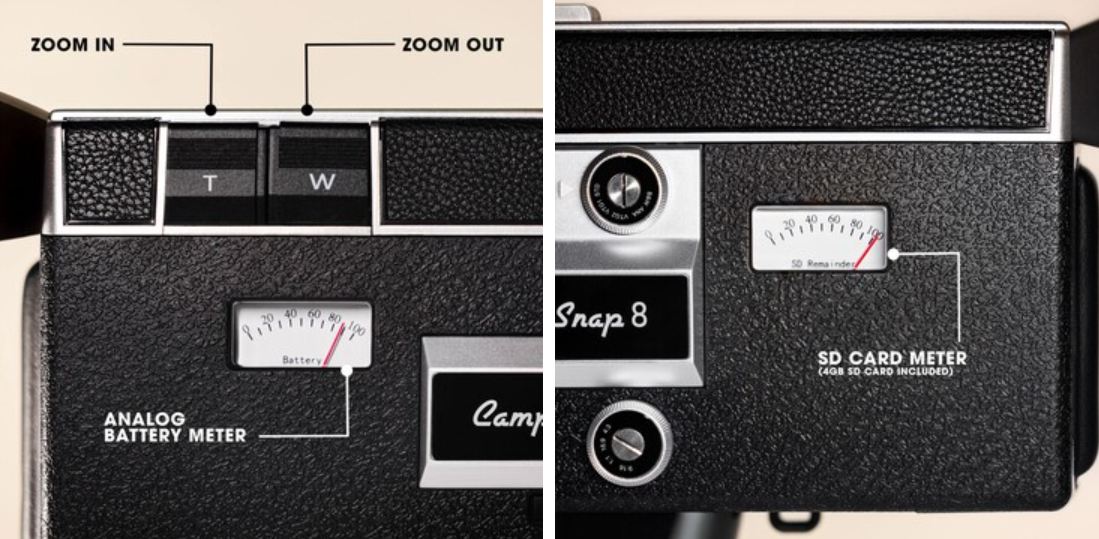 Camp Snap CS-8 ra mắt: Máy quay video kỹ thuật số "hoài cổ" phong cách Kodak Super 8 - Techlade