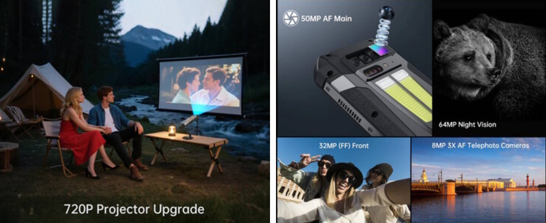 8849 Tank 4 ra mắt: Smartphone siêu bền tích hợp máy chiếu, pin 11.600 mAh - Ongkinh