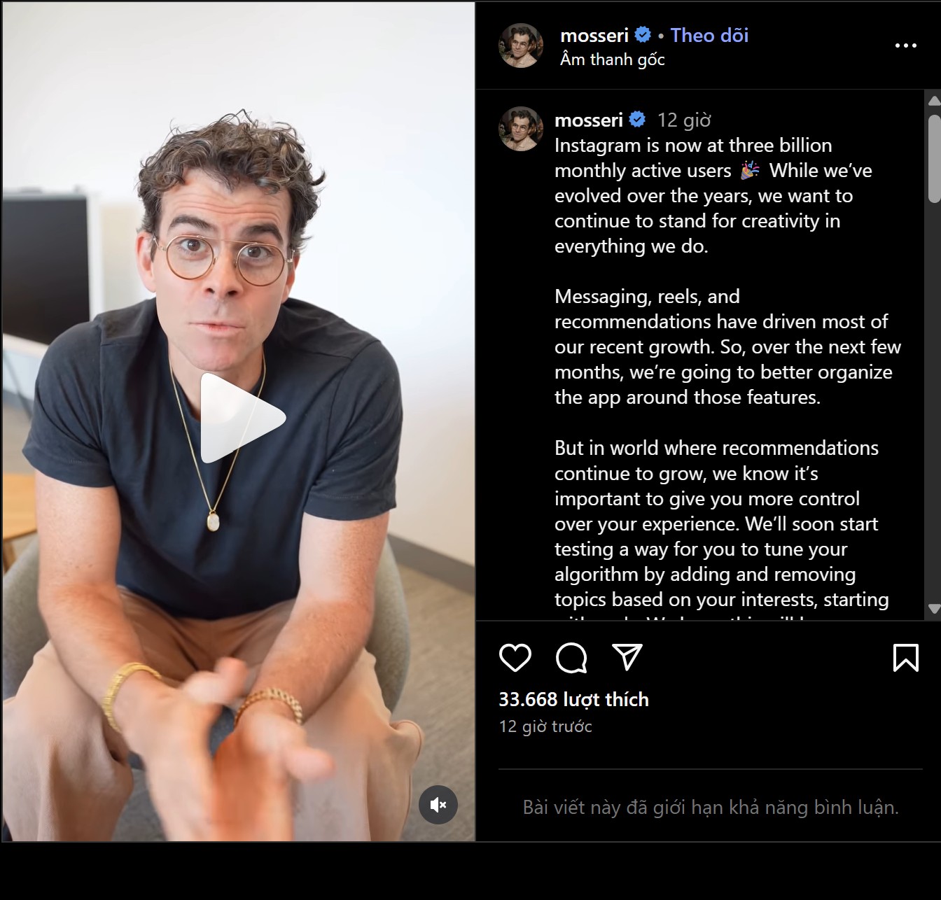 Instagram cán mốc 3 tỷ người dùng hàng tháng, chuẩn bị thử nghiệm tính năng kiểm soát Bảng tin - Techlade