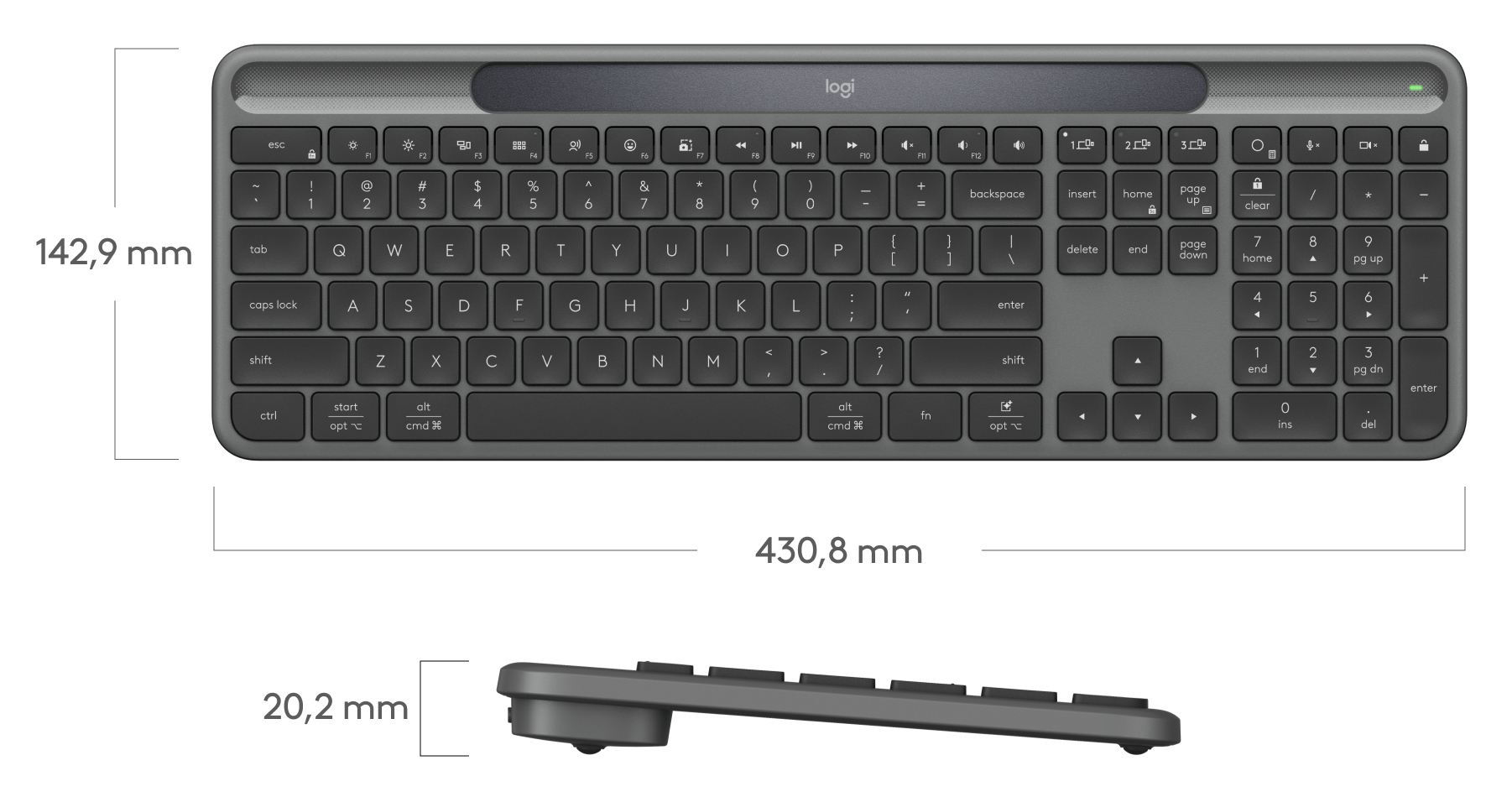 Logitech Signature Slim Solar Plus lộ diện: Bàn phím không dây dùng năng lượng mặt trời - Techlade